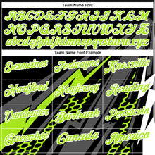 Загрузить изображение в средство просмотра галереи, Custom Black Neon Green-White 3D Bowling Geometric Shape Performance Polo Shirt