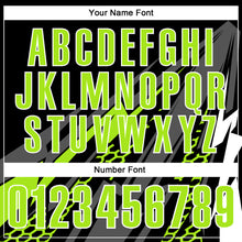 Загрузить изображение в средство просмотра галереи, Custom Black Neon Green-White 3D Bowling Geometric Shape Performance Polo Shirt