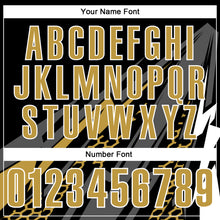 Загрузить изображение в средство просмотра галереи, Custom Black Old Gold-White 3D Bowling Geometric Shape Performance Polo Shirt