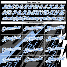 Загрузить изображение в средство просмотра галереи, Custom Black Light Blue-White 3D Bowling Geometric Shape Performance Polo Shirt