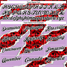 Загрузить изображение в средство просмотра галереи, Custom Light Purple Black-Red 3D Bowling Torn Paper Style Performance Polo Shirt