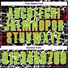 Загрузить изображение в средство просмотра галереи, Custom Black Neon Green-Red 3D Bowling Abstract Grunge Art Performance Polo Shirt