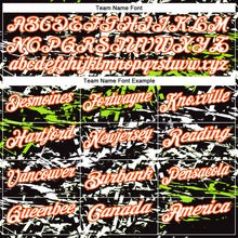 Загрузить изображение в средство просмотра галереи, Custom Black Neon Green-Orange 3D Bowling Abstract Grunge Art Performance Polo Shirt