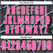 Загрузить изображение в средство просмотра галереи, Custom Black Pink-Light Blue 3D Bowling Dot Performance Polo Shirt