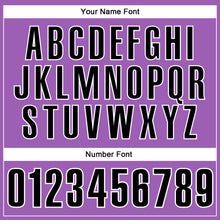 Load image into Gallery viewer, Custom Medium Purple Black-White 3D Bowling Tattoos Performance Polo Shirt