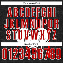 Load image into Gallery viewer, Custom Black Red-White 3D Bowling Performance Polo Shirt