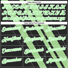 Загрузить изображение в средство просмотра галереи, Custom Black Pea Green-White 3D Bowling Line Shape Performance Polo Shirt