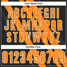 Загрузить изображение в средство просмотра галереи, Custom Black Bay Orange-White 3D Bowling Line Shape Performance Polo Shirt