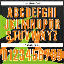 Загрузить изображение в средство просмотра галереи, Custom Black Bay Orange-Neon Green 3D Bowling Geometric Shape Performance Polo Shirt