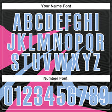 Загрузить изображение в средство просмотра галереи, Custom Black Light Blue-Pink 3D Bowling Geometric Shape Performance Polo Shirt