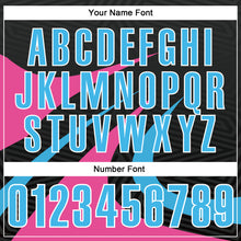 Загрузить изображение в средство просмотра галереи, Custom Black Sky Blue-Pink 3D Bowling Geometric Shape Performance Polo Shirt