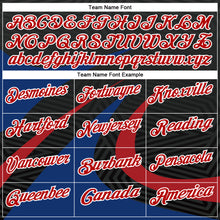 Загрузить изображение в средство просмотра галереи, Custom Black Red-Royal 3D Bowling Geometric Shape Performance Polo Shirt