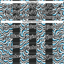 Загрузить изображение в средство просмотра галереи, Custom Black Sky Blue-White 3D Bowling Geometric Shape Performance Polo Shirt