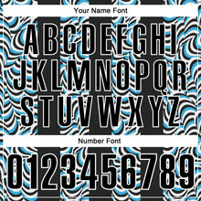 Загрузить изображение в средство просмотра галереи, Custom Black Sky Blue-White 3D Bowling Geometric Shape Performance Polo Shirt