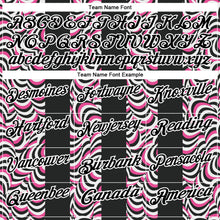 Загрузить изображение в средство просмотра галереи, Custom Black Pink-White 3D Bowling Geometric Shape Performance Polo Shirt