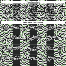 Загрузить изображение в средство просмотра галереи, Custom Black Pea Green-White 3D Bowling Geometric Shape Performance Polo Shirt