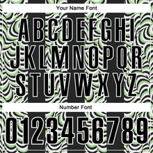 Загрузить изображение в средство просмотра галереи, Custom Black Pea Green-White 3D Bowling Geometric Shape Performance Polo Shirt