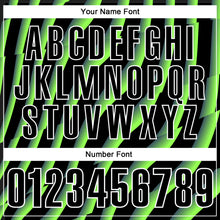 Загрузить изображение в средство просмотра галереи, Custom Black Neon Green-White 3D Bowling Geometric Shape Performance Polo Shirt