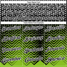 Загрузить изображение в средство просмотра галереи, Custom Black Neon Green-Gray 3D Bowling Geometric Shape Performance Polo Shirt