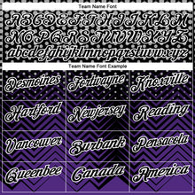 Загрузить изображение в средство просмотра галереи, Custom Black Purple-Gray 3D Bowling Geometric Shape Performance Polo Shirt