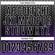 Загрузить изображение в средство просмотра галереи, Custom Black Purple-Gray 3D Bowling Geometric Shape Performance Polo Shirt