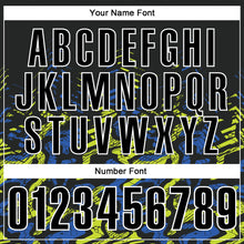 Загрузить изображение в средство просмотра галереи, Custom Black Royal-Neon Yellow 3D Bowling Abstract Grunge Art Performance Polo Shirt