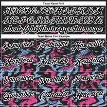 Загрузить изображение в средство просмотра галереи, Custom Black Light Blue-Pink 3D Bowling Abstract Grunge Art Performance Polo Shirt