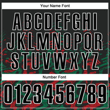 Загрузить изображение в средство просмотра галереи, Custom Black Kelly Green-Red 3D Bowling Abstract Grunge Art Performance Polo Shirt