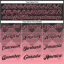 Charger l'image dans la galerie, Custom Black Medium Pink 3D Pattern Design Gradient Square Shape Performance Polo Shirt