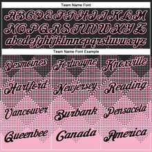 Загрузить изображение в средство просмотра галереи, Custom Black Light Pink 3D Pattern Design Gradient Square Shape Performance Polo Shirt