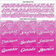 Laden Sie das Bild in den Galerie-Viewer, Custom White Deep Pink 3D Pattern Design Gradient Square Shape Performance Polo Shirt