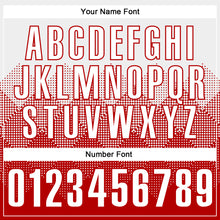 Charger l'image dans la galerie, Custom White Red 3D Pattern Design Gradient Square Shape Performance Polo Shirt