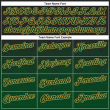 Load image into Gallery viewer, Custom Black Green-Old Gold 3D Pattern Design Gradient Square Shape Performance Polo Shirt