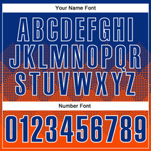 Charger l'image dans la galerie, Custom Royal Orange-White 3D Pattern Design Gradient Square Shape Performance Polo Shirt