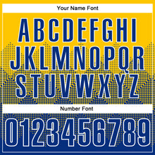 Charger l'image dans la galerie, Custom Yellow Royal-White 3D Pattern Design Gradient Square Shape Performance Polo Shirt