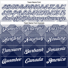 Charger l'image dans la galerie, Custom White Navy 3D Pattern Design Gradient Square Shape Performance Polo Shirt