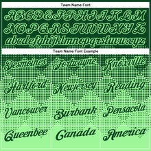 Laden Sie das Bild in den Galerie-Viewer, Custom Green Pea Green 3D Pattern Design Gradient Square Shape Performance Polo Shirt