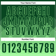 Laden Sie das Bild in den Galerie-Viewer, Custom Green Pea Green 3D Pattern Design Gradient Square Shape Performance Polo Shirt