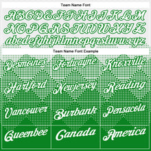 Laden Sie das Bild in den Galerie-Viewer, Custom White Grass Green 3D Pattern Design Gradient Square Shape Performance Polo Shirt