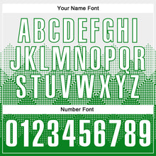 Laden Sie das Bild in den Galerie-Viewer, Custom White Grass Green 3D Pattern Design Gradient Square Shape Performance Polo Shirt