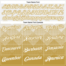 Laden Sie das Bild in den Galerie-Viewer, Custom White Old Gold 3D Pattern Design Gradient Square Shape Performance Polo Shirt