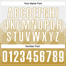 Laden Sie das Bild in den Galerie-Viewer, Custom White Old Gold 3D Pattern Design Gradient Square Shape Performance Polo Shirt