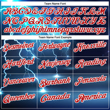 Загрузить изображение в средство просмотра галереи, Custom Navy Red-White 3D Bowling Lightning Performance Polo Shirt