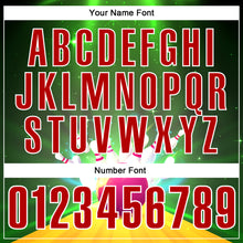 Загрузить изображение в средство просмотра галереи, Custom Green Red-White 3D Bowling Bright Star Performance Polo Shirt