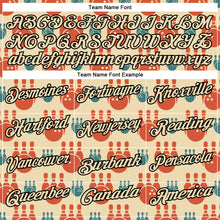 Laden Sie das Bild in den Galerie-Viewer, Custom Cream Black 3D Bowling Performance Polo Shirt