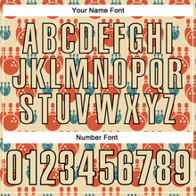 Laden Sie das Bild in den Galerie-Viewer, Custom Cream Black 3D Bowling Performance Polo Shirt