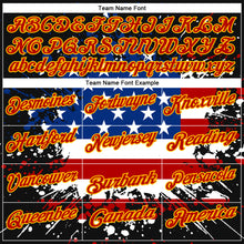 Загрузить изображение в средство просмотра галереи, Custom Black Red-Gold 3D Cornhole American Flag Skull Performance Polo Shirt