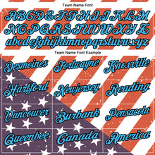 Charger l'image dans la galerie, Custom White Sky Blue-Black 3D Cornhole American Flag Performance Polo Shirt
