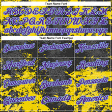 Laden Sie das Bild in den Galerie-Viewer, Custom Black Purple-Light Blue 3D Cornhole Splash Performance Polo Shirt