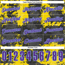 Laden Sie das Bild in den Galerie-Viewer, Custom Black Purple-Light Blue 3D Cornhole Splash Performance Polo Shirt